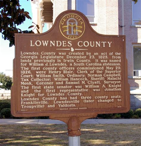 Lowndes county georgia - With the discovery of fertile soil and unlimited opportunity, Lowndes County was established by the Georgia General Assembly in 1825. Names and faces have …
